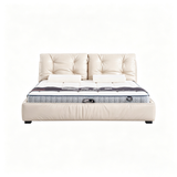 RUSSO Luxury Italian Grade A Cowhide Genuine Leather Gas Lift Bed | King & Queen Size Bed Frame-15