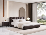 RUSSO Luxury Italian Grade A Cowhide Genuine Leather Gas Lift Bed | King & Queen Size Bed Frame-4
