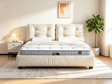 RUSSO Luxury Italian Grade A Cowhide Genuine Leather Gas Lift Bed | King & Queen Size Bed Frame-9