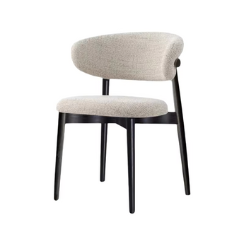 Anya Linen Upholstery Solid Wood Dining Chair