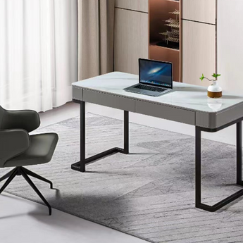 Pauline Modern Luxury Sintered Stone Top Executive Office Working Study Desk