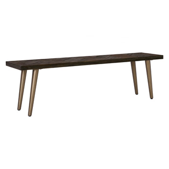 1.5M SIVAN Acacia Solid Wood Metal Frame Bench