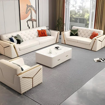 ÉLITE Upholstered Leather Sofa Set