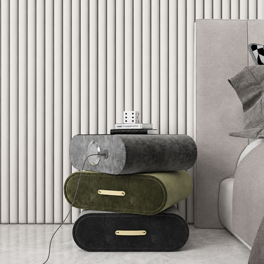 Swivel Smart Nightstand with Charging Station and Bluetooth Speaker