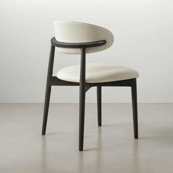 ANYA Leather Dining Chair – Black