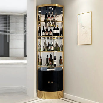 Odessa Elegant Corner Display Cabinet - Black