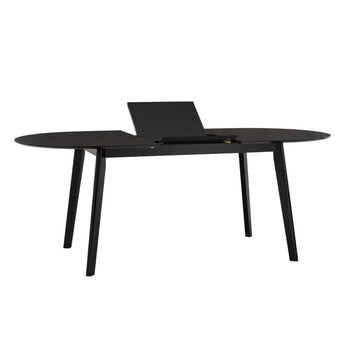Werner Extendable Dining Table | Black Extendable Dining Table 6 Seater