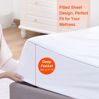 🟢 IN STOCK Australian Cotton Grown Hypoallergenic Breathable Waterproof Mattress Cover Protector