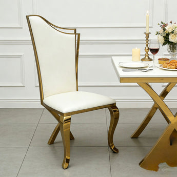 Queen Modern Italian Luxury Leather Dining Chair