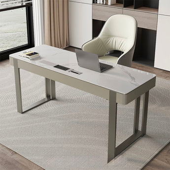 Samuel Modern Luxury Sintered Stone Top Executive Office Working Study Desk