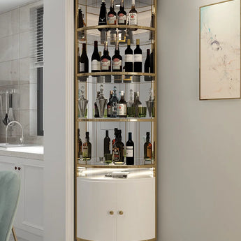 Odessa Elegant Corner Display Cabinet - White