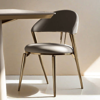 Modern Italian Luxury Riviera Moon Leather Dining Chair