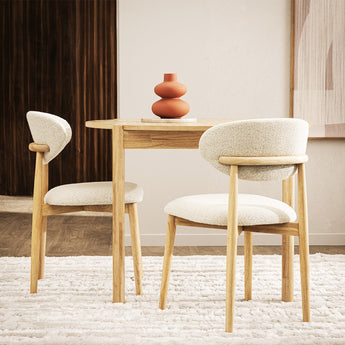 ANYA Linen Dining Chair – Natural