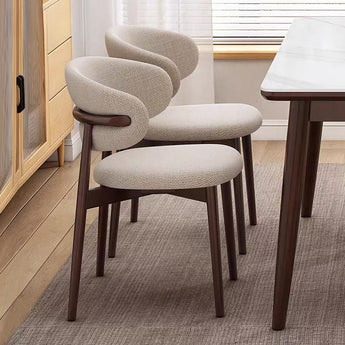 ANYA Linen Dining Chair – Cocoa