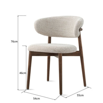 ANYA Linen Dining Chair – Cocoa