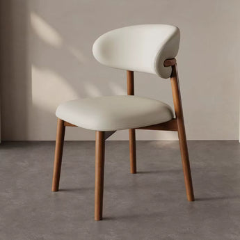 ANYA Leather Dining Chair - Cocoa
