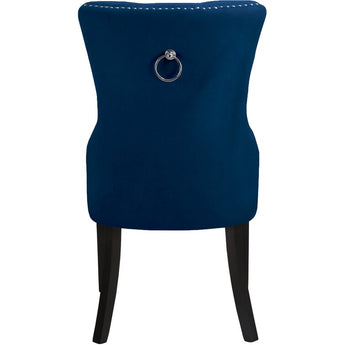 Royal Blue Tufted Velvet Dining Chair