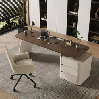 Boston Solid Wood Executive Office Desk
