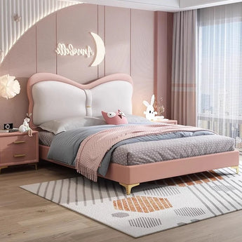 Annabelle Upholstered Leather Queen Bedframe