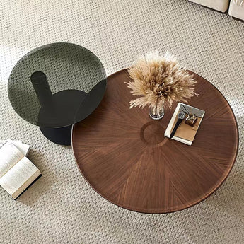 Modern Luxury Brixton Solid Wood Top Coffee Table Set