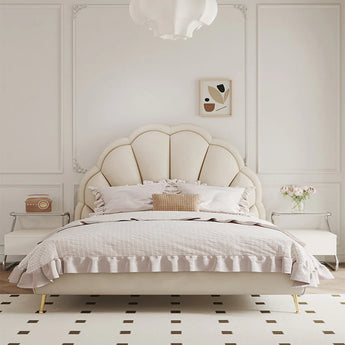 Cassie Modern Upholstered Leather Bedframe