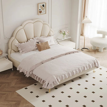 Cassie Modern Upholstered Leather Bedframe