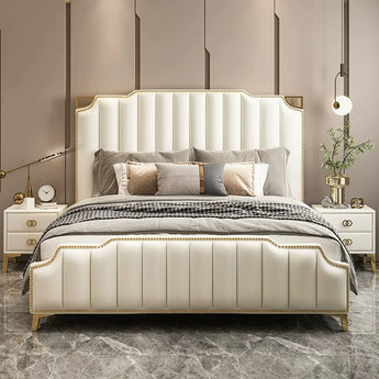 Celine Upholstered Luxury Leather King Size Bedframe