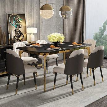 Luxurious Marble Dining Table Set