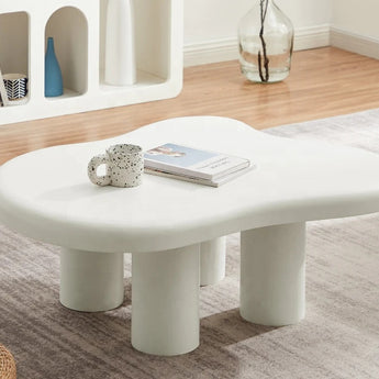 🟢 IN STOCK 1M Cloud Organic Coffee Table – Matte White