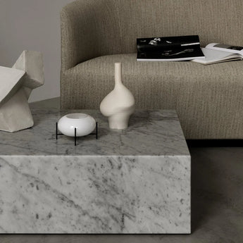 1M Classic Solid Marble Coffee Table – Black