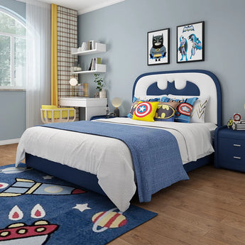 Daniel Upholstered Leather Queen Bedframe