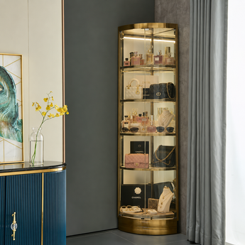 Eclipse Elegant Corner Display Cabinet