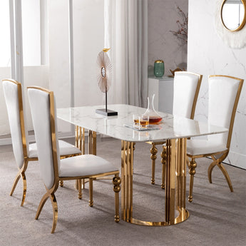 Empress Modern Italian Luxury Leather Dining Chair