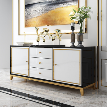 Esme Classic Modern Luxury High Gloss Cabinet Buffet Sideboard