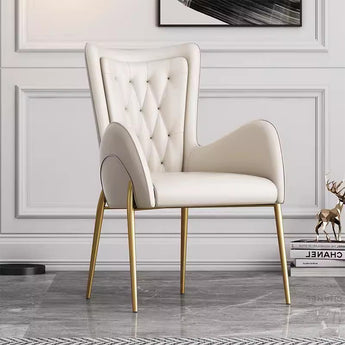 ET Upholstered Leather Dining Chair