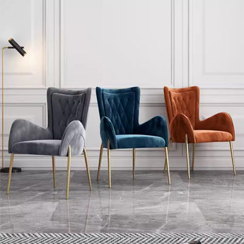 ET Upholstered Velvet Dining Chair