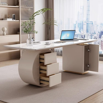 Hilton Modern Luxury Marble Top Executive Office Working Desk