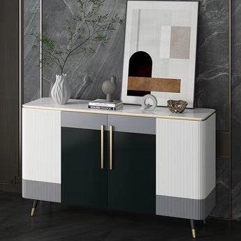 Tuxedo Modern Luxury Sintered Stone Top Buffet Sideboard
