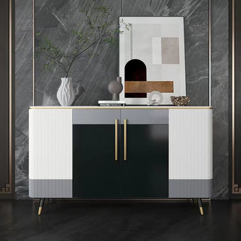 Tuxedo Modern Luxury Sintered Stone Top Buffet Sideboard