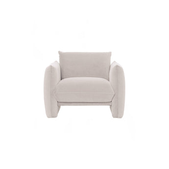 🟢 IN STOCK HOLDEN 1-Seater Fabric Upholstery Hypoallergenic Pet Friendly Single Sofa Armchair - Vanilla