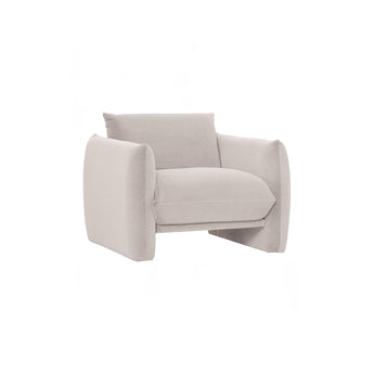 🟢 IN STOCK HOLDEN 1-Seater Fabric Upholstery Hypoallergenic Pet Friendly Single Sofa Armchair - Vanilla