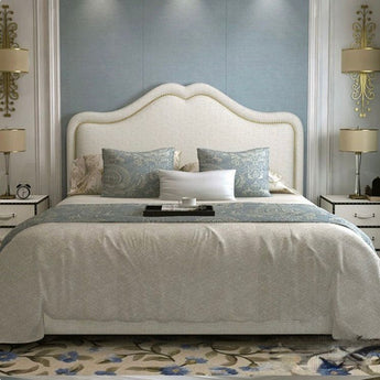 Julia Solid Wood Upholstered Leather Bedframe