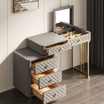 Juliette 4 Piece Luxury Leather Upholstery Vanity Set