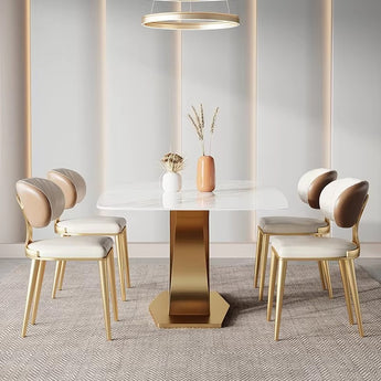 Modern Italian Luxury Lavenda Sintered Stone Top Dining Table