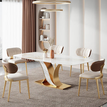 Modern Italian Luxury Lavenda Sintered Stone Top Dining Table
