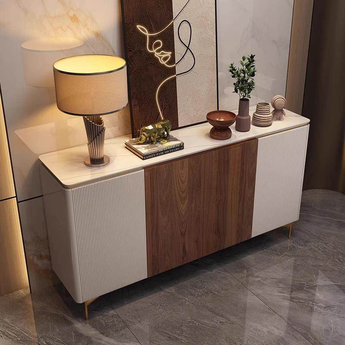Modern Leafora Luxury Sintered Stone Top Buffet Sideboard