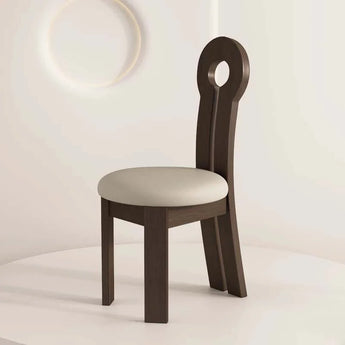 SHAUN Leather Upholstery Solid Wood Dining Chair