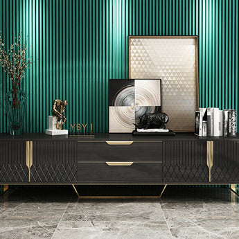 Majestic Luxury Living Sintered Stone Top Solid Wood TV Cabinet Unit Stand