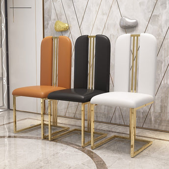 Mariah Modern Italian Luxury Leather Dining Chair