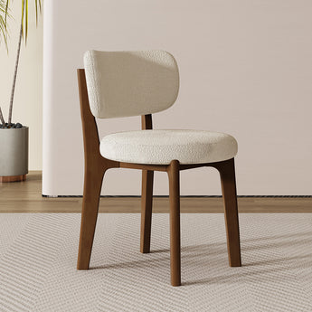 MARI Solid Wood Leather Dining Chair